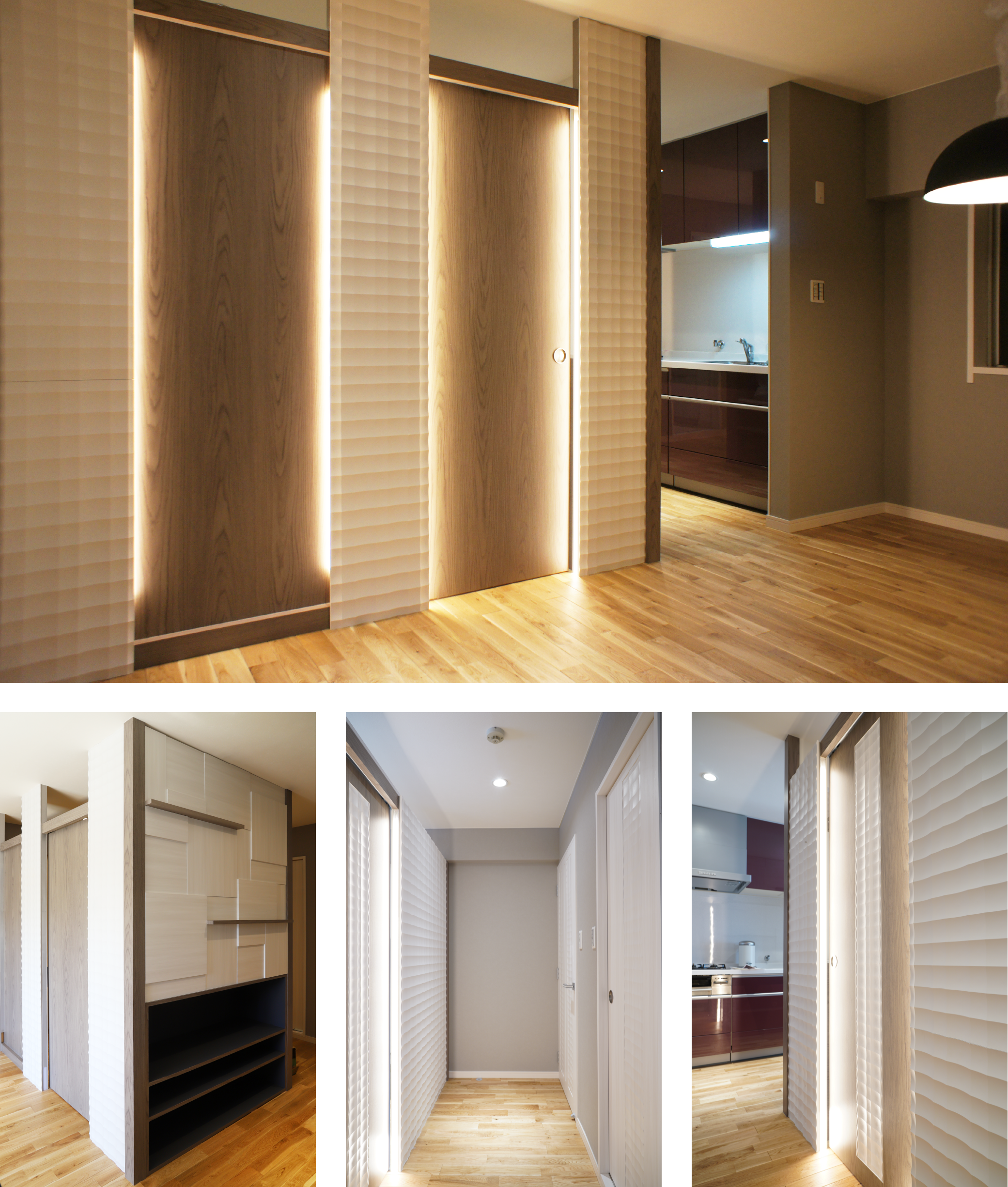 作業と収納の機能をコンパクトに集約