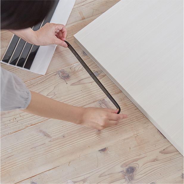 タックシートを貼る