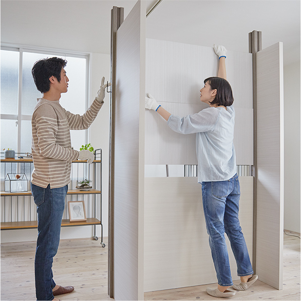 正面パネルをすべてセッティング